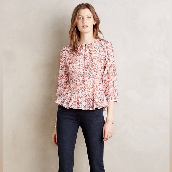 Moulinette Soeurs Amelie Blouse Anthropologie Size 2 - Picture 4 of 11